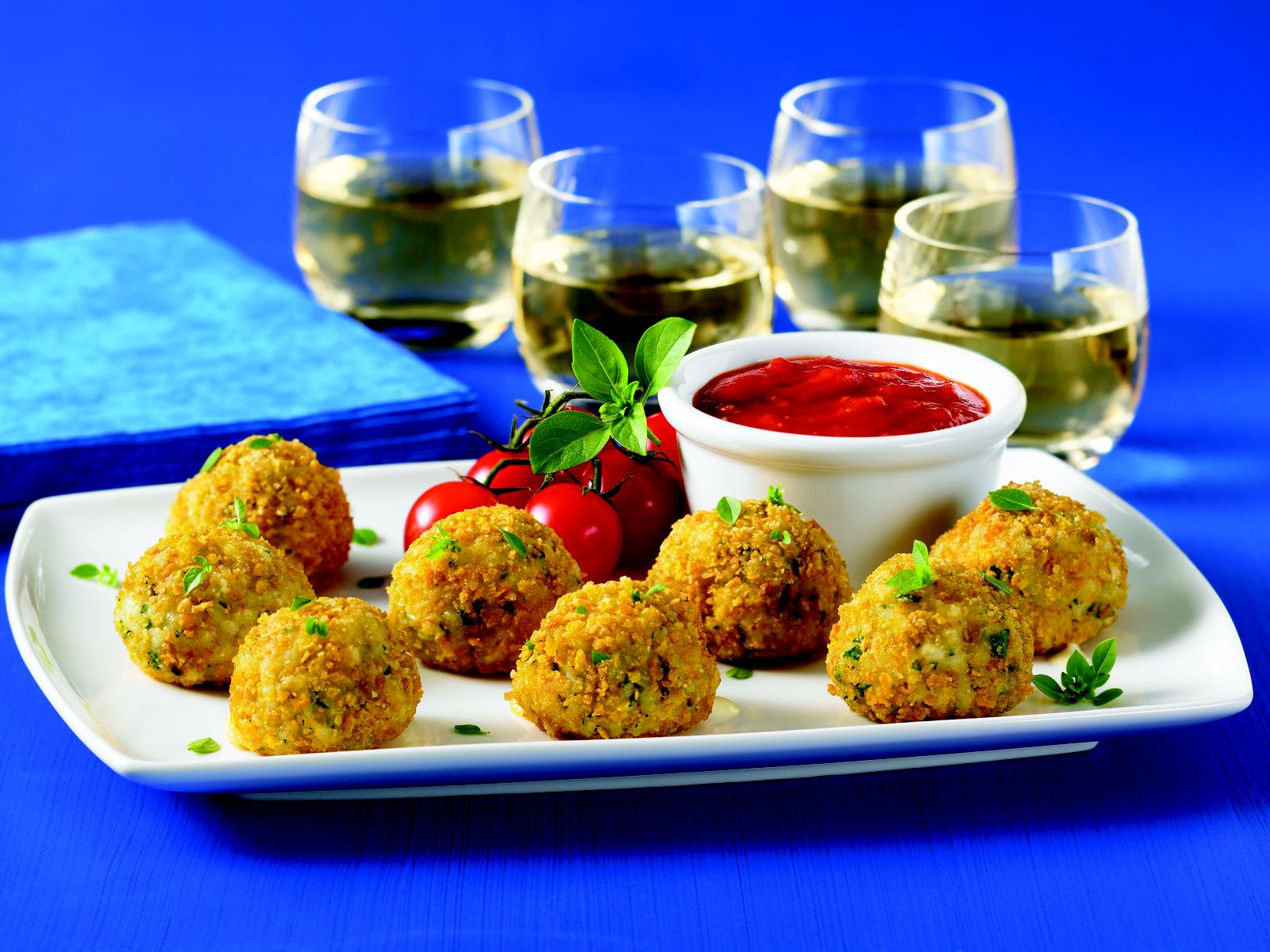 Boulettes de riz cuites au four