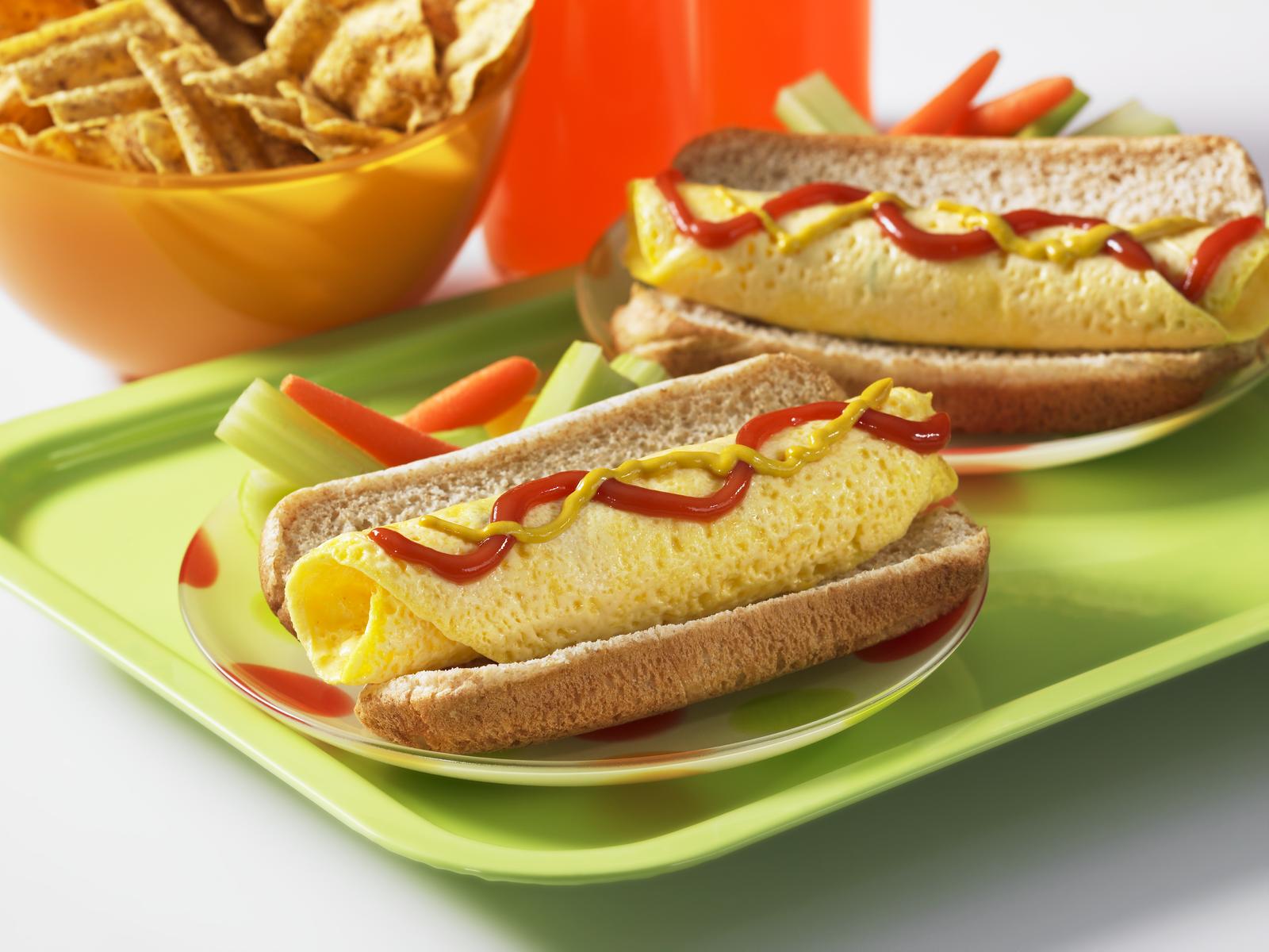 Egg 'Hot Dogs'