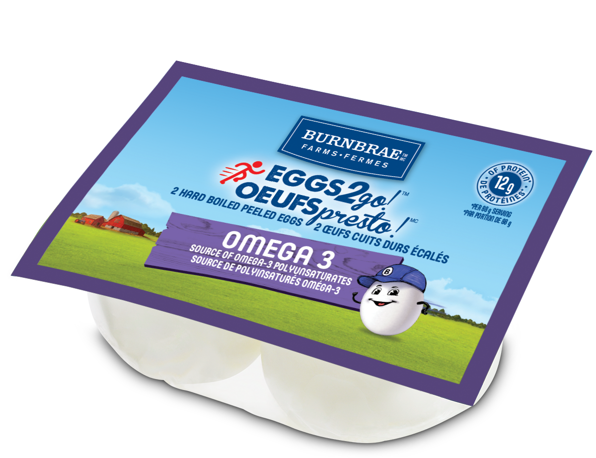 EGGS2go! Omega 3 Hard Boiled Snack Pack