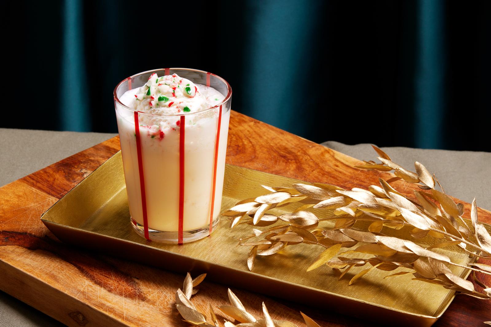 Creamy Candy Cane Cocktail