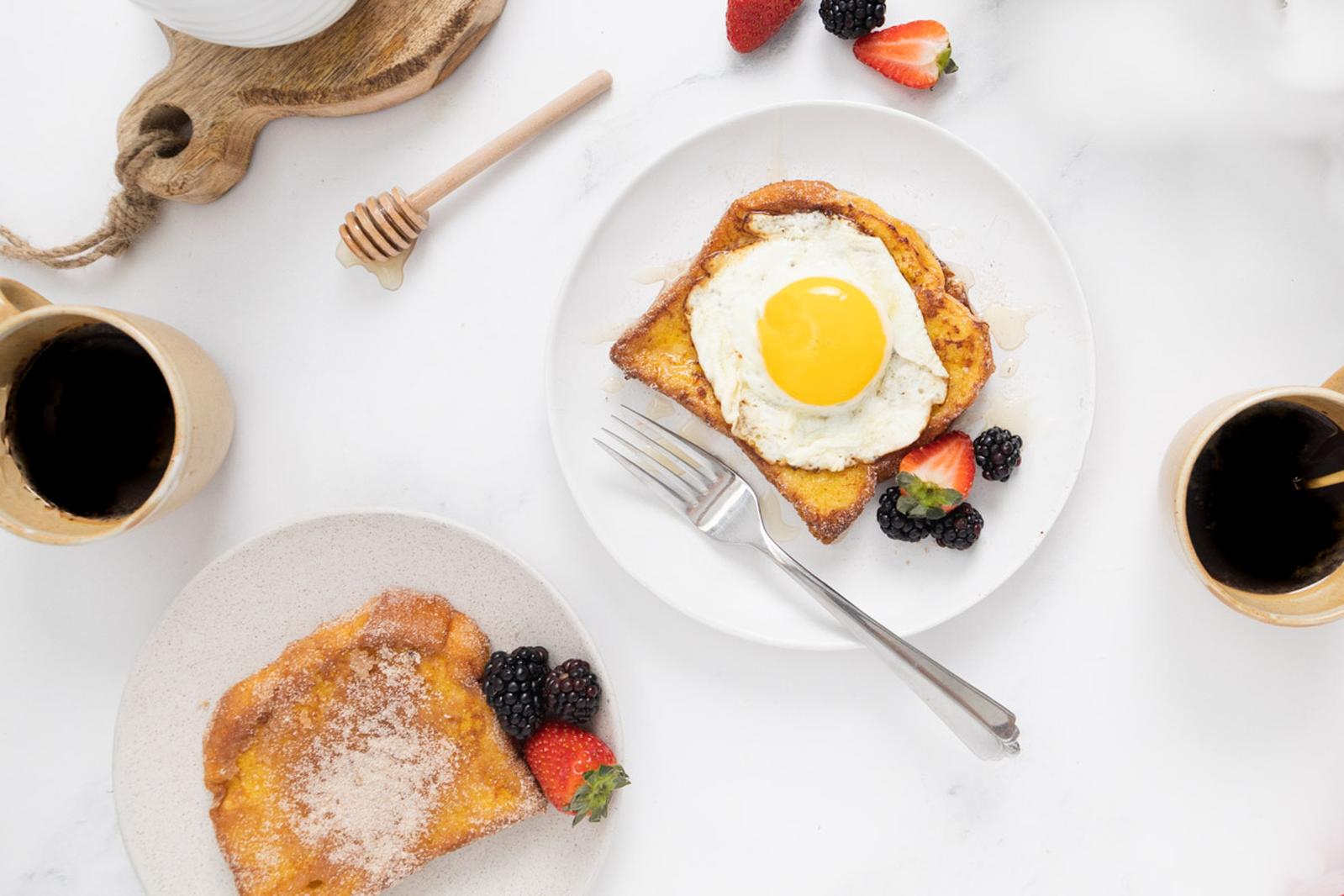 Honey French Toast with Fried Egg
