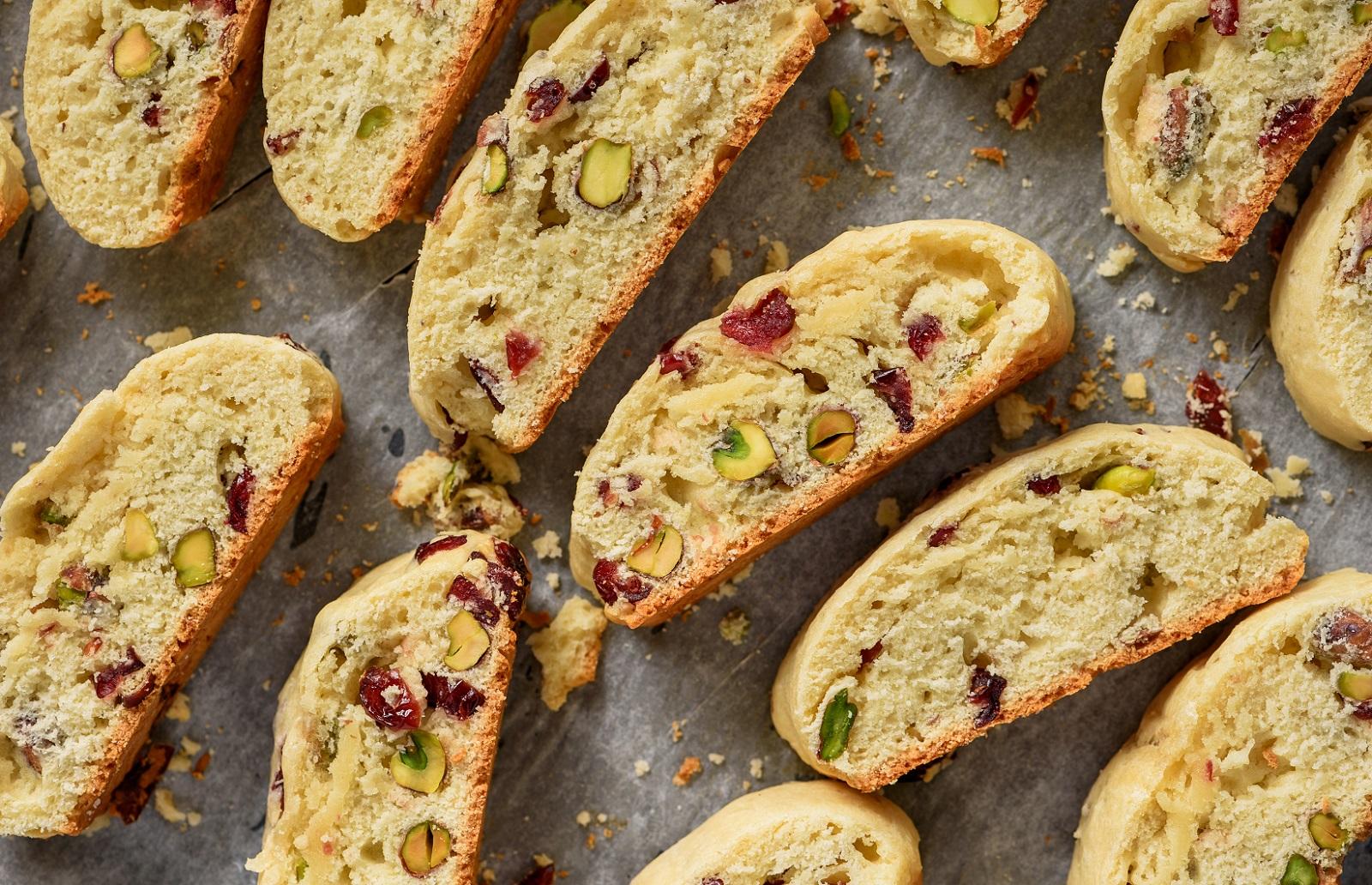 Cranberry Pistachio Biscotti