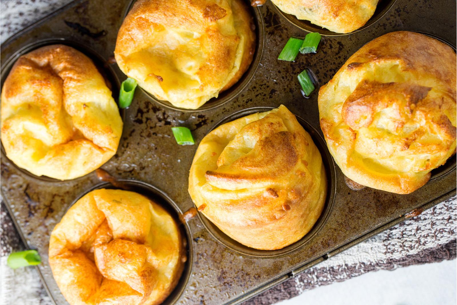 Yorkshire Pudding with Cheese and Chive