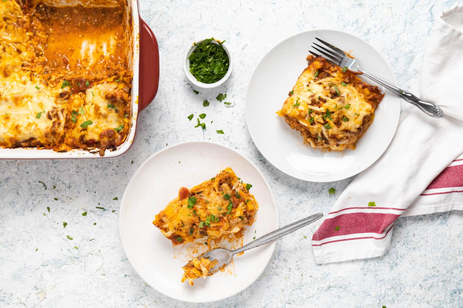 Lasagne facile d’inspiration sicilienne