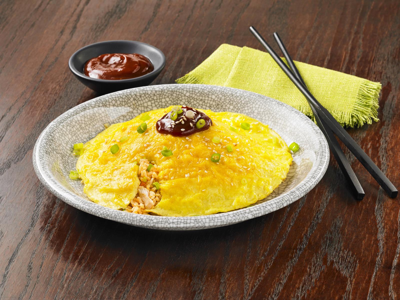 Japanese Style Fried Rice Omelettes