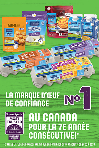Voted #1 Most Trusted egg brand in Canada for the 6th year in a row!*